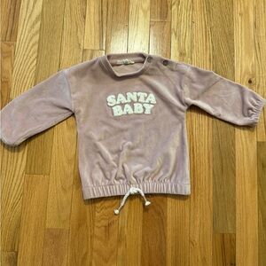 Santa Baby Kids Long Sleeve Top - Pink
